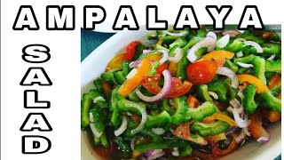 AMPALAYA SALAD bitter gourd salad [upl. by Sasnett]