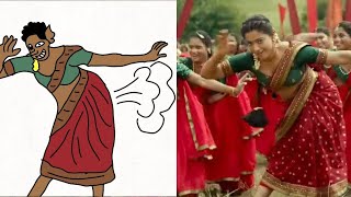 Sami Sami song funny drawing meme  pushpa movie song  allu arjun depeka mandana [upl. by Enaht]