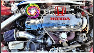 405HP D16 Honda Civic Turbo Build start to finish [upl. by Imerej]