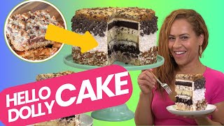 Hello Dolly b̶a̶r̶ CAKE  How to Cake It with Yolanda Gampp [upl. by Ynneh373]