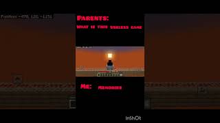 parentswhat is this useless game mememoriesminecraft gamelove [upl. by Airotkiv]