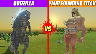 Godzilla vs Ymir Founding Titan  SPORE [upl. by Ametaf277]