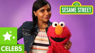 Sesame Street Mindy Kaling and Elmo are Very Enthusiastic [upl. by Aicirpac]