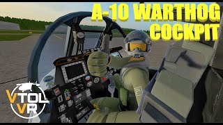 VTOL VR A10 Warthog Cockpit intro and take off NEW FREE MOD [upl. by Nonnahs124]