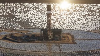 California solar power plants ignite birds midflight [upl. by Malik779]