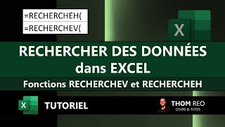 Les fonctions RECHERCHEV et RECHERCHEH avec EXCEL  tuto et exemples [upl. by Akirat]