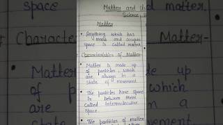 CTET Science Notes  Matter and its States Part1 NCERT  ytshorts shorts ctet [upl. by Allred]