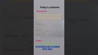 Foleys catheter diagram with description amp usages [upl. by Josias]