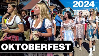 Oktoberfest Munich 2024  4K Walking Tour of the World’s Biggest Beer Festival 🍻🎡🇩🇪 [upl. by Lyj]