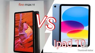 Ipad 10 Vs Amazon Fire Max 11 Speed And Speaker Test [upl. by Ynohta31]