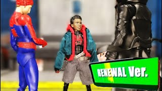 MAFEX Miles Morales RENEWAL Spiderman Into the Spider Verse 112 action figure Unboxing amp REVIEW [upl. by Yclehc273]