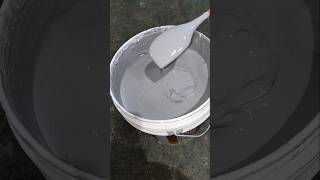 making METALLIC GREY  home exterior paint ytshorts satisfying [upl. by Angid]