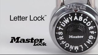 Master Lock Letter Lock™  Informational [upl. by Lindo]