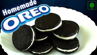 Homemade OREO Cookie  DIY Eggless Oreo Biscuits from scratch How to make Easy Oreo Cookies at home [upl. by Rodolfo]