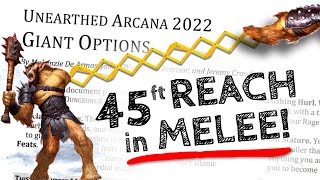 Ridiculous 5e REACH Character with New Unearthed Arcana [upl. by Silda]