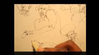 Pen amp Ink Tutorial  How to do speed gesture and figure studies [upl. by Luhe572]