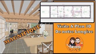 02  Visite amp Plan 3D de notre Longère  Corps de ferme en RÉNOVATION [upl. by Ring]