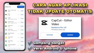 CARA AGAR APLIKASI TIDAK UPDATE OTOMATIS 2024 [upl. by Virginie]