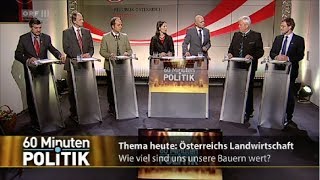 60 MinutenPolitik  Österreichs Landwirtschaft [upl. by Chrystel]