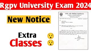 Rgpv latest update 😯  Rgpv new notice extra classes related [upl. by Mathian909]