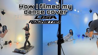 Behind the Scenes LISA quotROCKSTARquot dance cover 🤘😅 [upl. by Arayk]