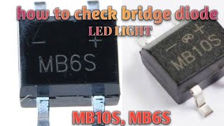 how to check smd bridge rectifier diode MB10S [upl. by Terhune]