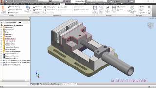 Bench Vise Clamping Morsa Autodesk Inventor Parte 01 de 06 [upl. by Oir680]