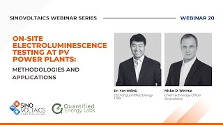 Onsite Electroluminescence Testing at PV Power Plants  Solar Webinar ELtest [upl. by Vig]