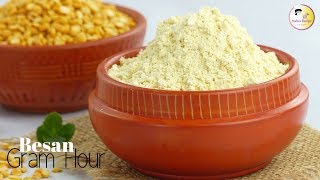 ১০ মিনিটে নিজেই বানিয়ে নিন ইফতারের বেসন  How to make Besan  Beson at home  Gram flour Recipe [upl. by Galanti444]