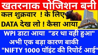 Nifty 1000 पॉइंट की रिपोर्ट की सच्चाई । Tomorrow market prediction Nifty Prediction Bank Nifty [upl. by Odnamra49]