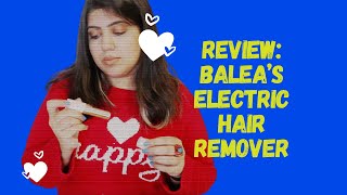 Review Balea Electric Hair Remover Elektrischer Gesichtshaarentferner [upl. by Legnaesoj]