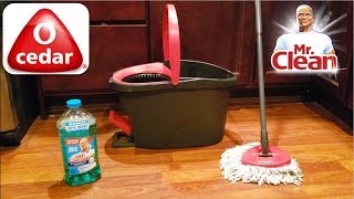 OCedar EasyWring Microfiber Spin Mop Cleaning System Review [upl. by Dulci3]