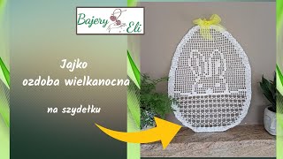 szydełkowanieBajeryEli Jak Zrobić Jajko Ozdoba Na Okno Cz1  How to make a crochet egg [upl. by Feer]