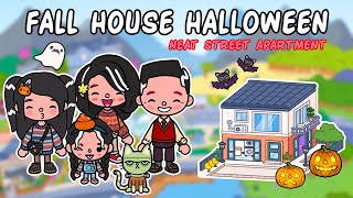 🎃Aethetic FallHalloween Design  The Neat Street Apartment 😍 Toca Boca House Ideas Toca Life World [upl. by Archle]