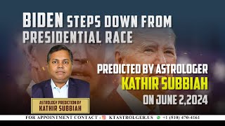 KTAstro  Trump will be reelected as president on Nov 05 2024  Astrologer Kathir Subbiah [upl. by Cal]