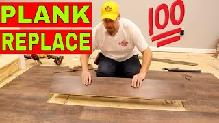 PT 2 HOW TO EASILY REPAIR VINYL PLANK FLOORING [upl. by Esyned336]