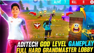 Aditech God Level GamePlay Only Red Number By M1887Garena Free Fire [upl. by Enaid]