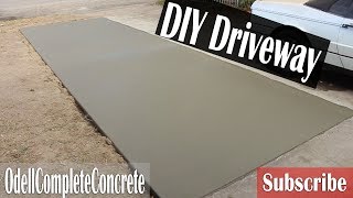 How to pour a Concrete Driveway Addition For Beginners DIY [upl. by Onra259]