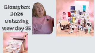 Unboxing Glossybox beauty advent calendar 2024 is it worth it A fabulous day 25 [upl. by Preciosa]