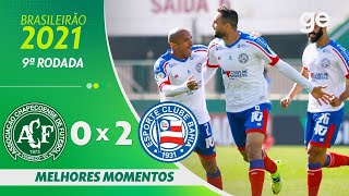 CHAPECOENSE 0 X 2 BAHIA  MELHORES MOMENTOS  9ª RODADA BRASILEIRÃO 2021  geglobo [upl. by Akinaj505]