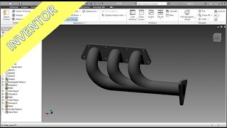 122 Abgaskruemmer  Inventor 2014 Training  Sweep  Shell [upl. by Barraza]