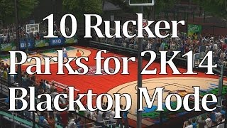 10 Rucker Park Variations for Blacktop Revitalization  NBA 2K14 PC [upl. by Yggam]