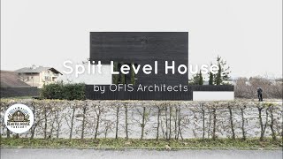 Black Brick Beauty of The Split Home OFIS Architects Split Level House Tour [upl. by Leay]