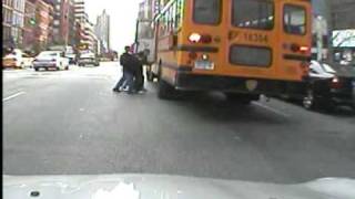 why I stop behind school buses crazy kids pulling stupid stunt [upl. by Bailie]