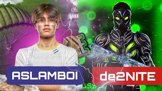 ASLAMBOI VS DE2NITE TDM PUBG MOBILE [upl. by Doubler]