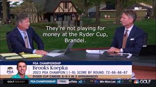 Brandel Chamblee vs Brad Faxon  Ryder Cup Stand Off 🤣 [upl. by Eilegna]