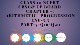 class 10 ncert math solution cbsc and up board chapter 5 Arithmetic progression 53 youtube maths [upl. by Yrrap969]