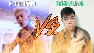 KPOP IDOLS VS NORMAL FANS [upl. by Llehsor]