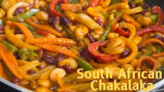 Delicious Chakalaka Recipe  3 Beans Salad  South African Chakalaka [upl. by Nim167]