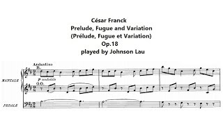 César Franck  Prelude Fugue and Variation Op18 Prelude [upl. by Yodlem]